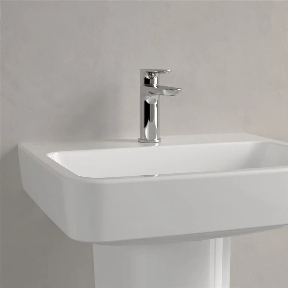 VILLEROY & BOCH O.novo závesné umývadlo s otvorom, bez prepadu, 550 x 460 mm, biela alpská, 4A415601