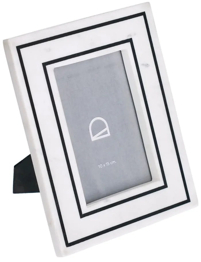 Biely kamenný stojací rámček 18x23 cm Vittoria – Kave Home