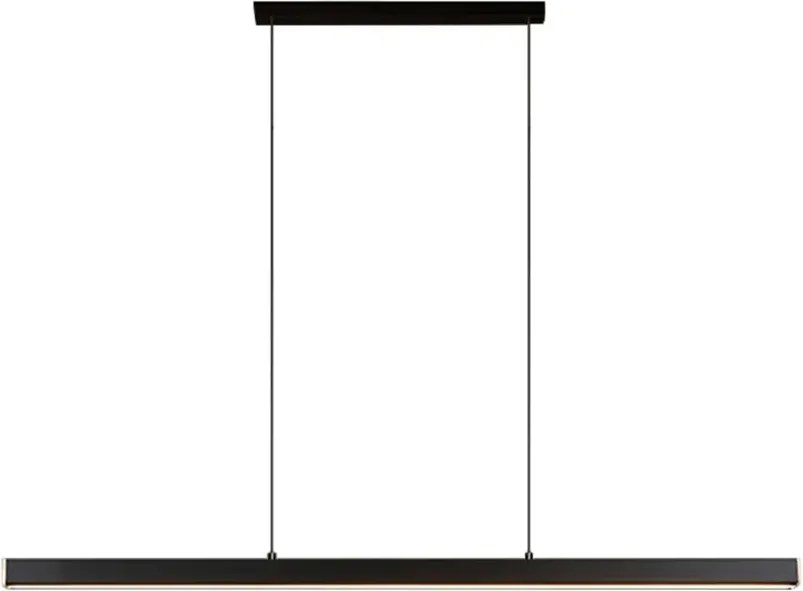 Toolight Toolight, LED stropné svietidlo 100cm, 15W, APP1448-CP, čierna matná, OSW-03900