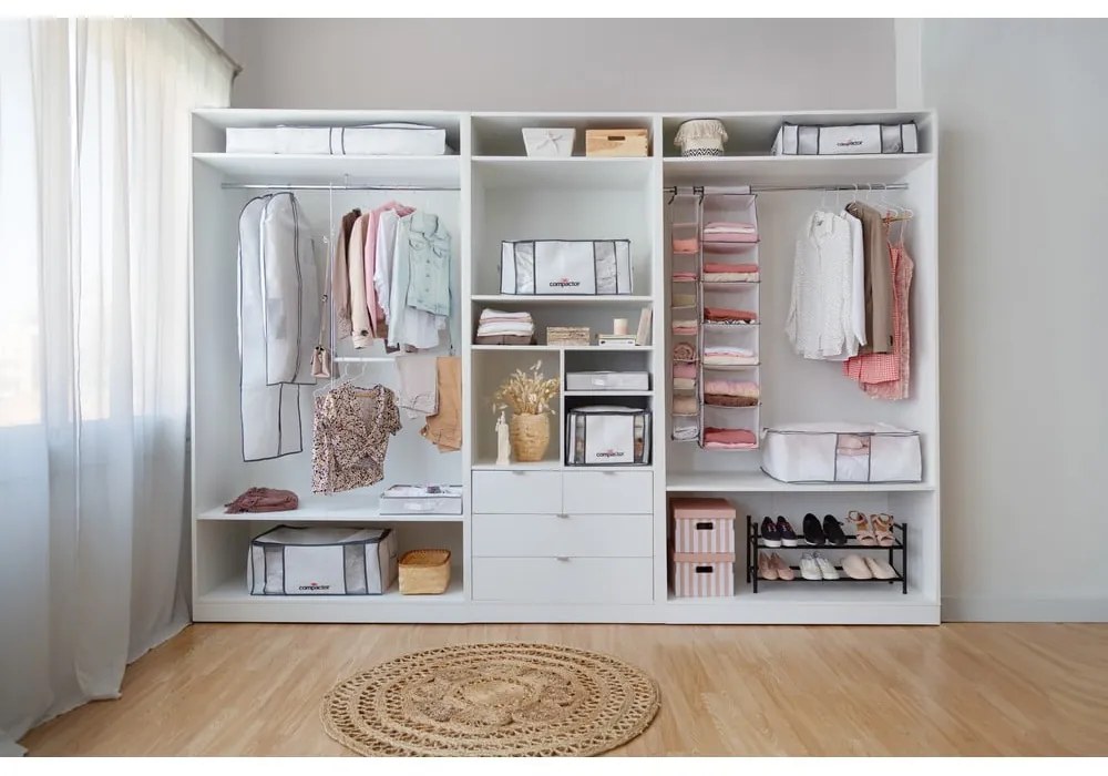 Vákuový/vystužený látkový úložný box na oblečenie 65x50x15,5 cm Life – Compactor