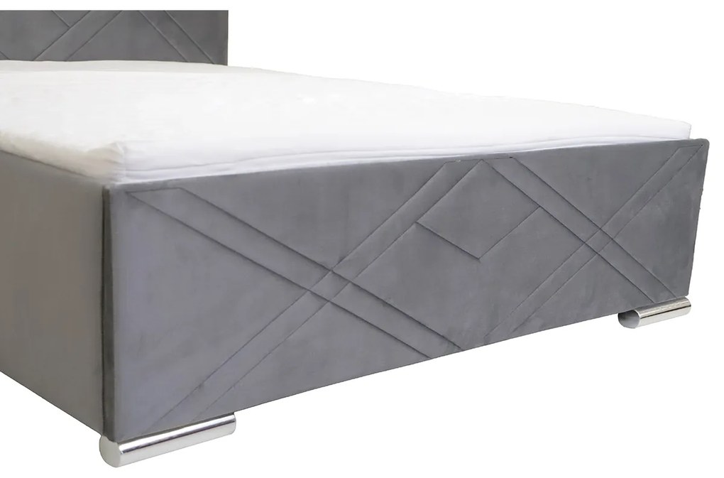 Čalúnená posteľ s úložným priestorom CRIS Námorník 160 x 200 cm