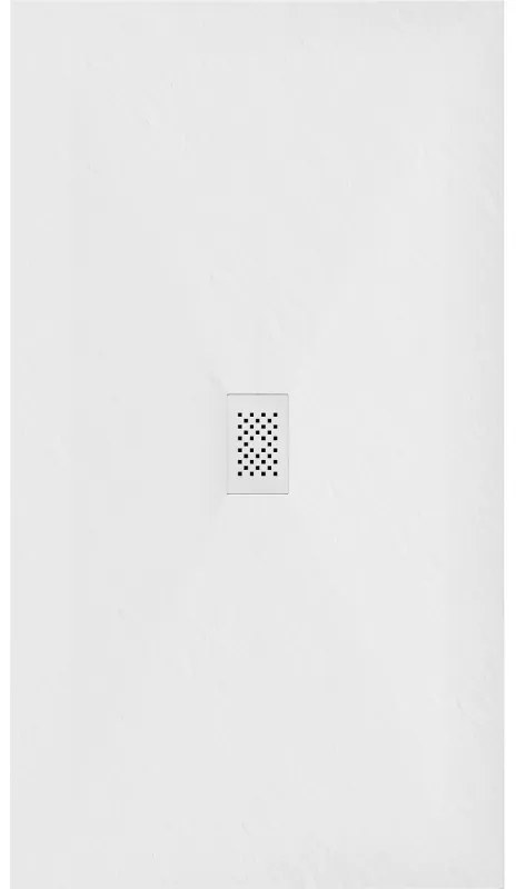 Mexen Hugo, obdĺžniková sprchová vanička SMC 180 x 100 cm, biela, biela krytka, 42101018-W