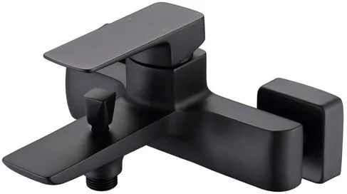 Vaňová batéria SAT Brevis bez sprchového setu 150 mm čierna matná SATBSBRE222C