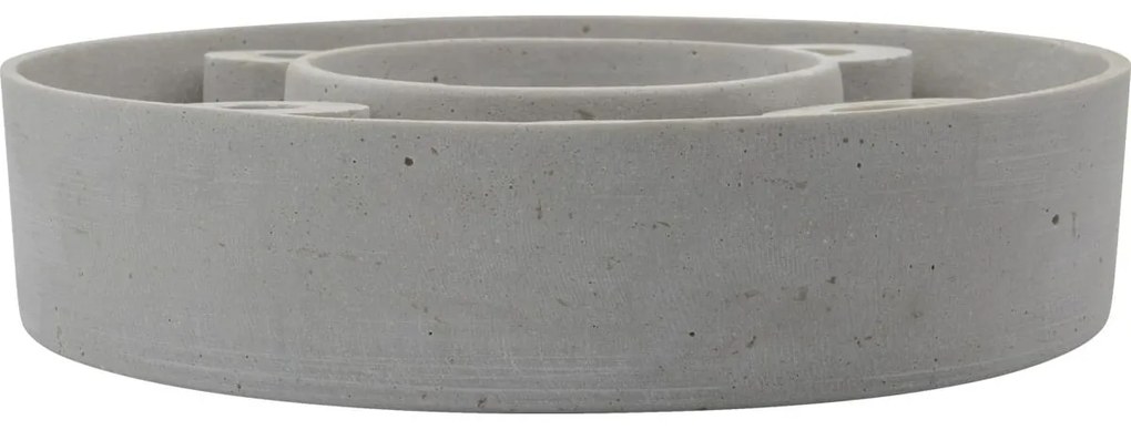 House Doctor Svietnik The Ring Grey Polystone 26 cm