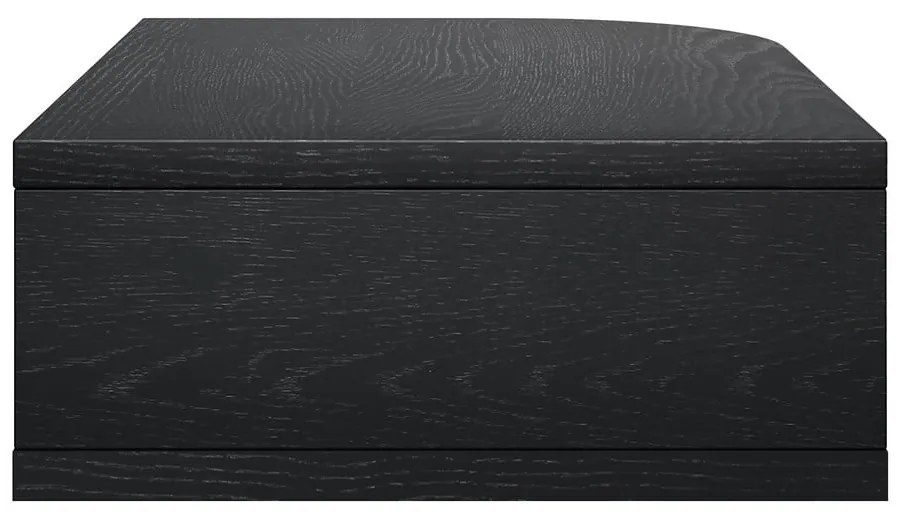 Čierny nočný stolík v dekore duba Farsta - Woodman