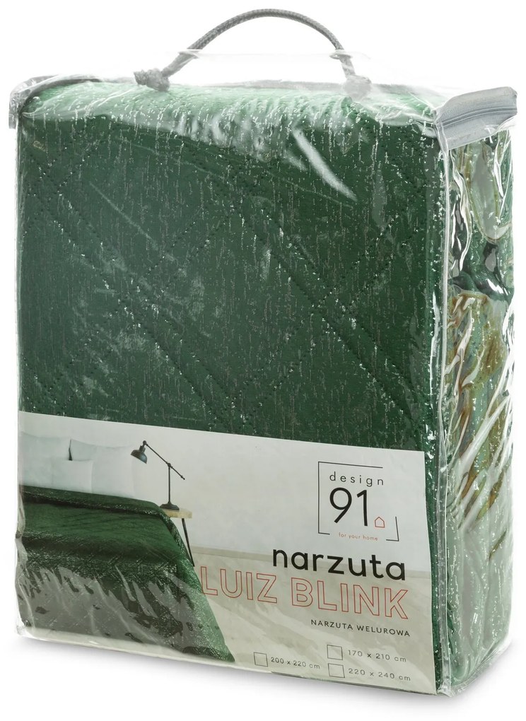 PREHOZ NA POSTEĽ LUIZ 200X220 CM ZELENÝ