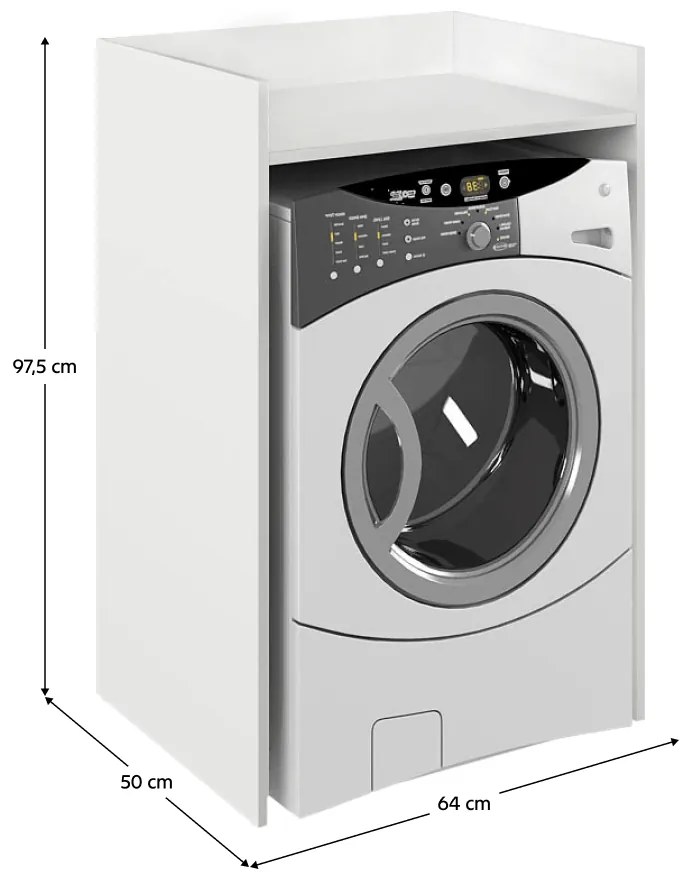 Skrinka na práčku VOJTO, biela