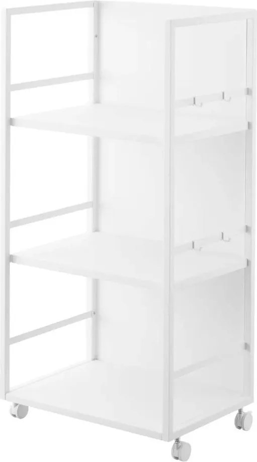 Biely kovový pojazdný regál 42x84,5x32 cm Tower – YAMAZAKI