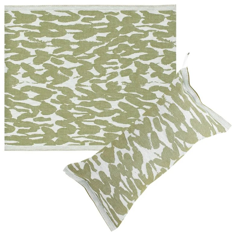 Sada do sauny na sedenie Jäkälä, olivovo zelená