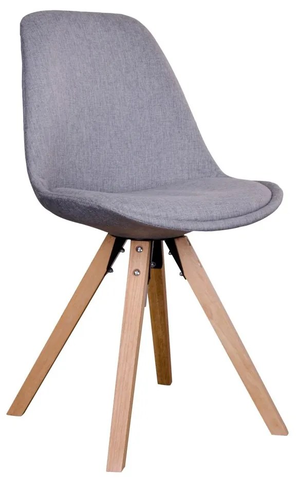 Šedá zelená Jedálenská stolička Bergen 55 × 48 × 86 cm HOUSE NORDIC