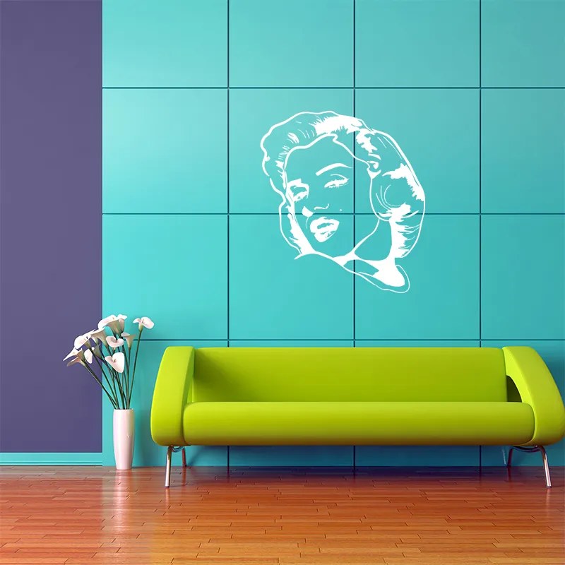 Sablio Samolepka na stenu: Marylin Monroe - 53x60 cm