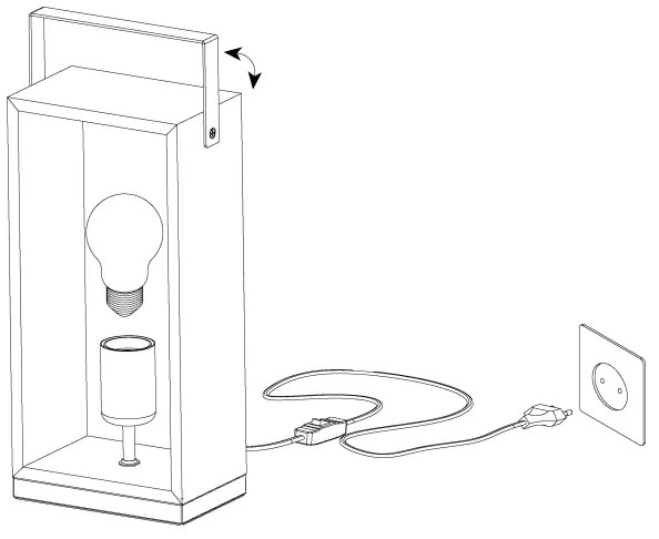 Eglo 43415 - Stolná lampa FAMBOROUGH 1xE27/40W/230V