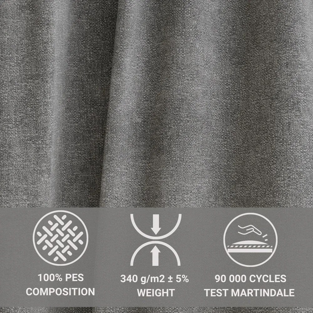 Sivá ženilková rozkladacia/s úložným priestorom rohová pohovka (ľavý roh/s leňoškou) Maze – Maison de Rêve