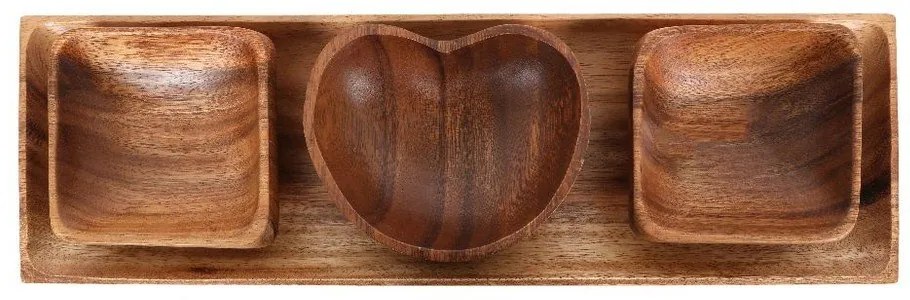 Servírovacie misky s táckou 4 ks Kora – Premier Housewares