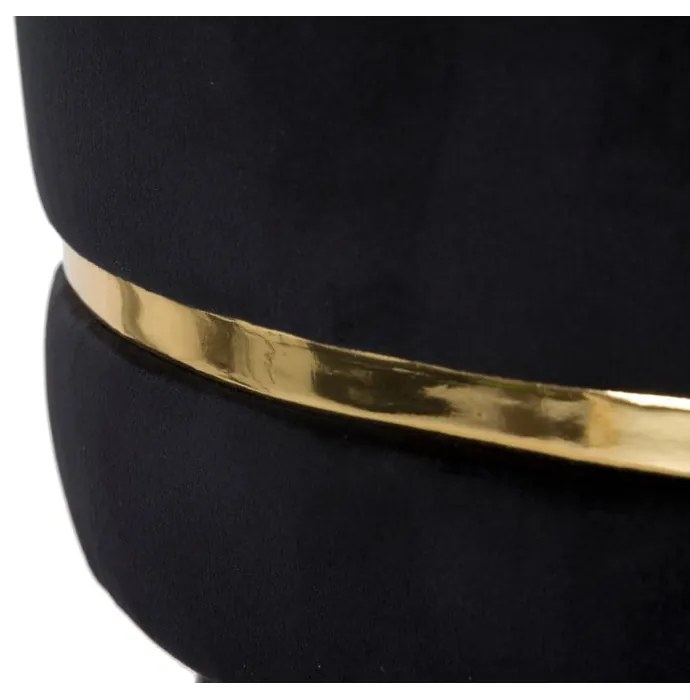 Čierna/v zlatej farbe čalúnená barová stolička (výška sedadla 74 cm) Paris – Mauro Ferretti