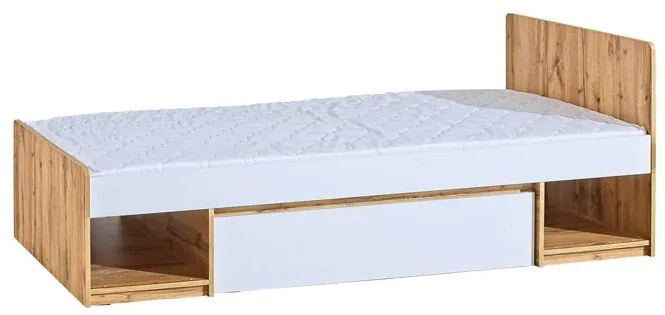 Posteľ ARCHA AR9 | 90 x 195 cm Farba: dub wotan / biela