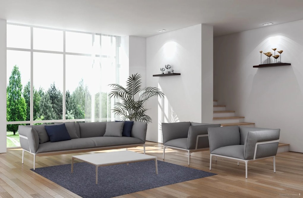 Vopi, Kusový koberec Astra šedá štvorec, 250x250, šedá, chodba / predsieň