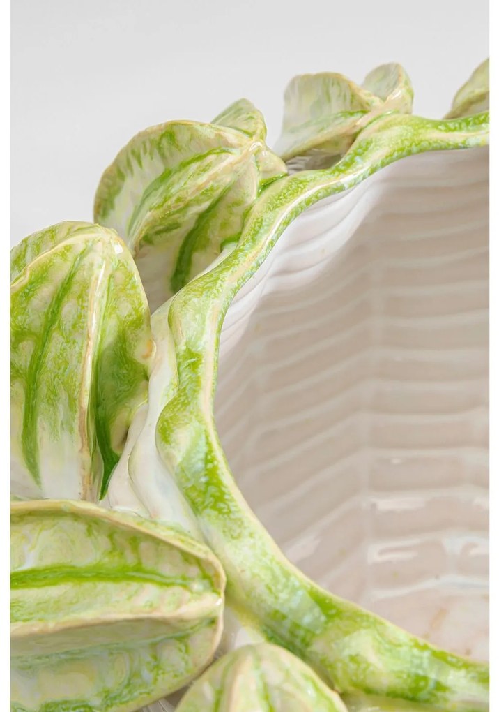 Carambola váza bielo-zelená 23 cm