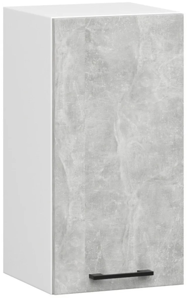 Kuchyňská závěsná skříňka Olivie W 40 cm bílá/beton