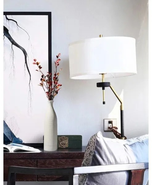 Keramická váza 46 cm, biela