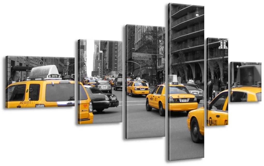 Gario Obraz na plátne Žlté taxi - CJ Isherwood 180x100cm Veľkosť: 180 x 100 cm