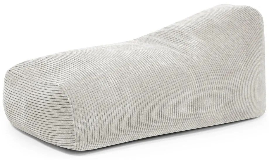 Krémový menčestrový sedací vak Snug 130 – SLOWDOWN