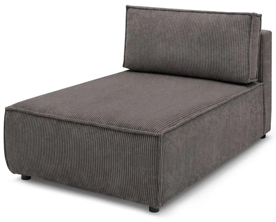 Svetlohnedý menčestrový modul pohovky (variabilný) Nihad modular – Bobochic Paris