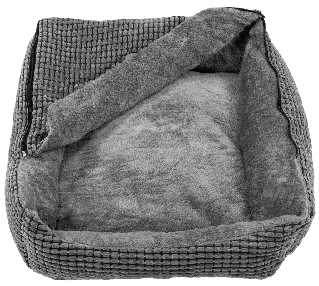 Pelíšek pro psy a kočky MANCHE vel. M 65x53 cm šedý