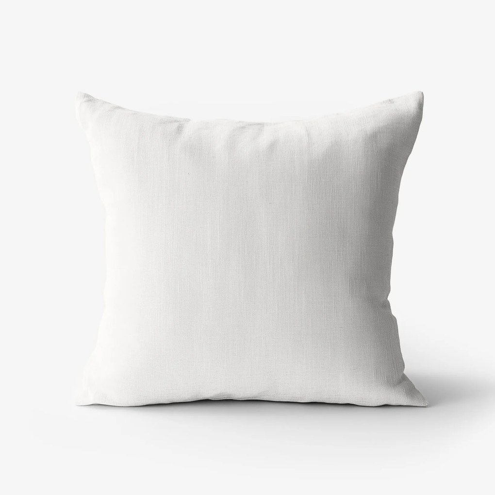 Goldea obliečka na vankúš z ľanovej zmesi - biela 50 x 50 cm