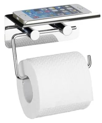 Samodržiaci držiak na toaletný papier so stojanom na telefón Wenko