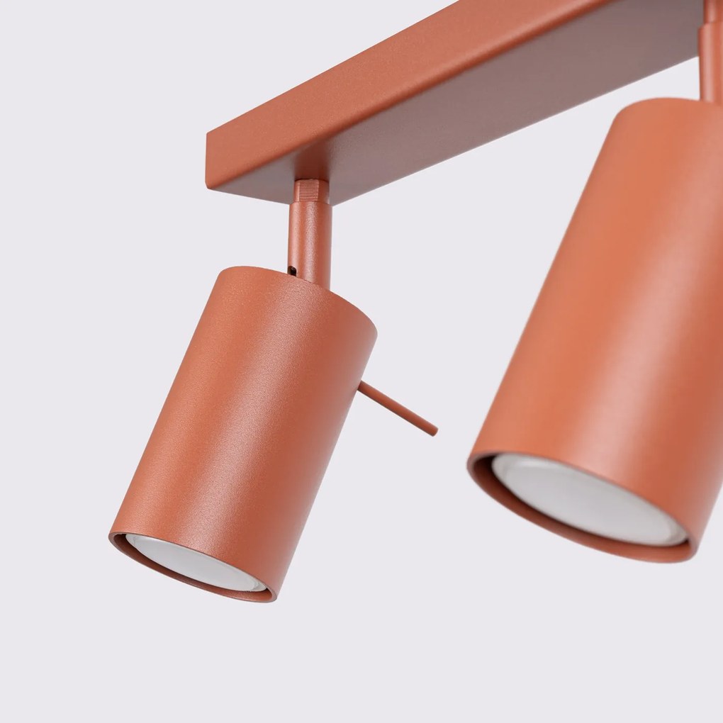 Bodové svietidlo Ring, 2x oranžové kovové tienidlo, (možnosť polohovania)