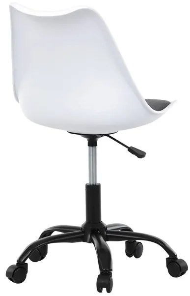 Autronic BONTEC Kancelárska stolička, výškovo nastaviteľná, šedá plast, KA-X7055 GREY Farba: Biela