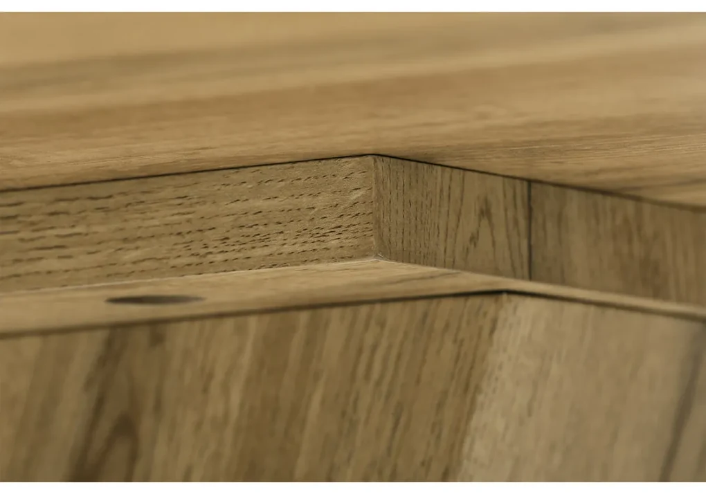 Autronic - Jídelní stůl, 140x80x76 cm, MDF deska, 3D dekor divoký dub - HT-911 OAK VÝPRODEJ