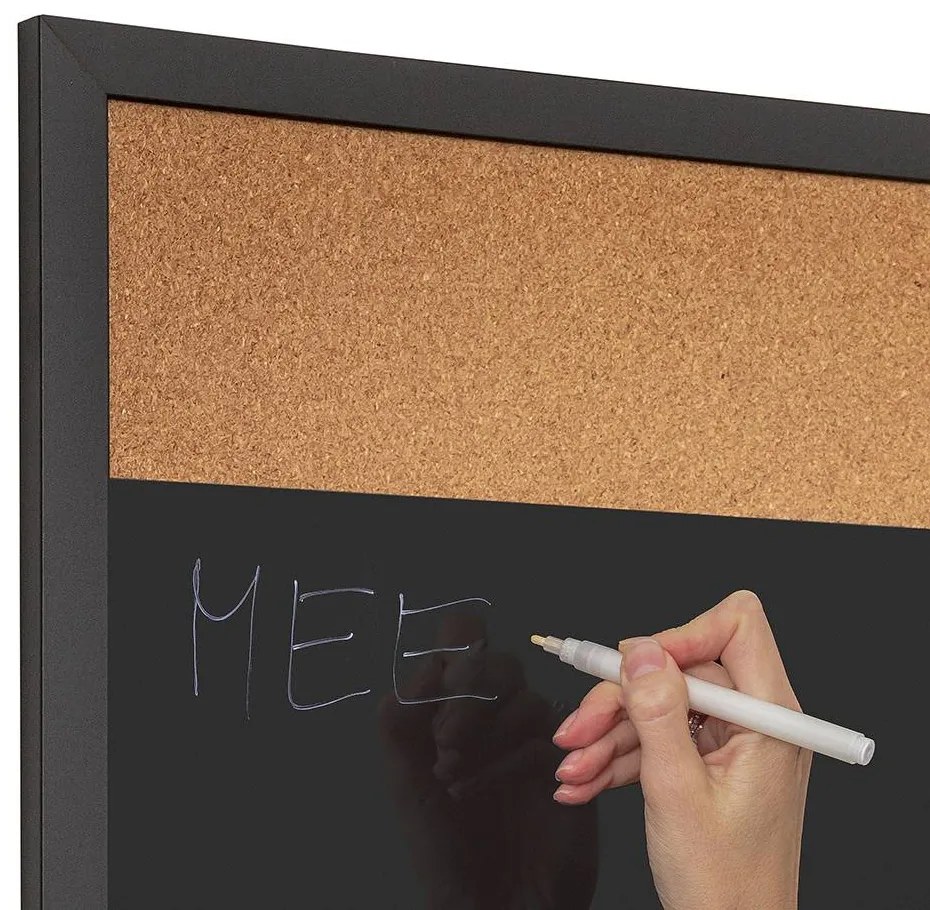 Combi Board blackboard / korok 45 × 60 cm, čierna