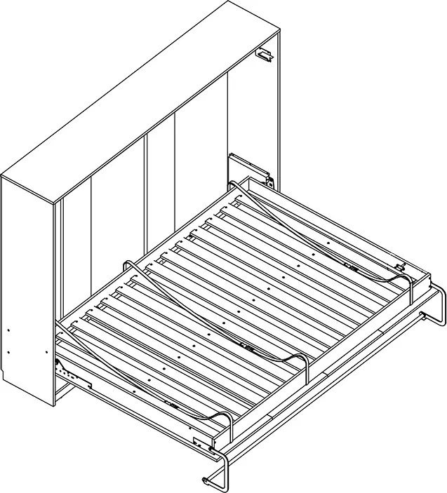 Pohovka Basic 90x200 horizontálna - biely lesk