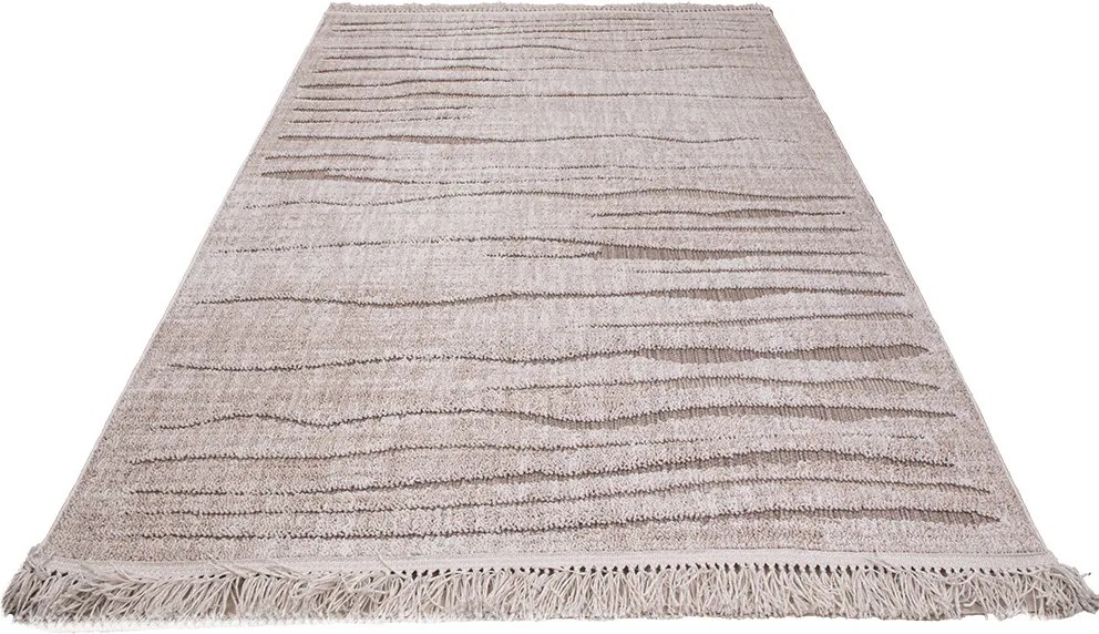 Koberec Benita 099A D.BEIGE/CREAM (Bebeda) rozmery koberec: 160x230 cm