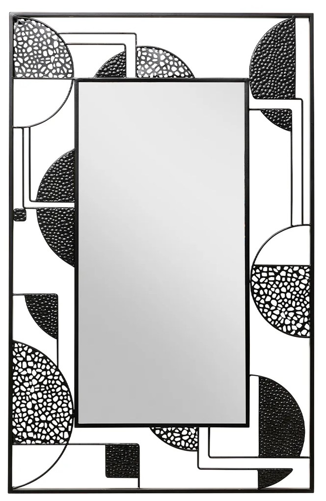 Segno nástenné zrkadlo čierne 110x70 cm