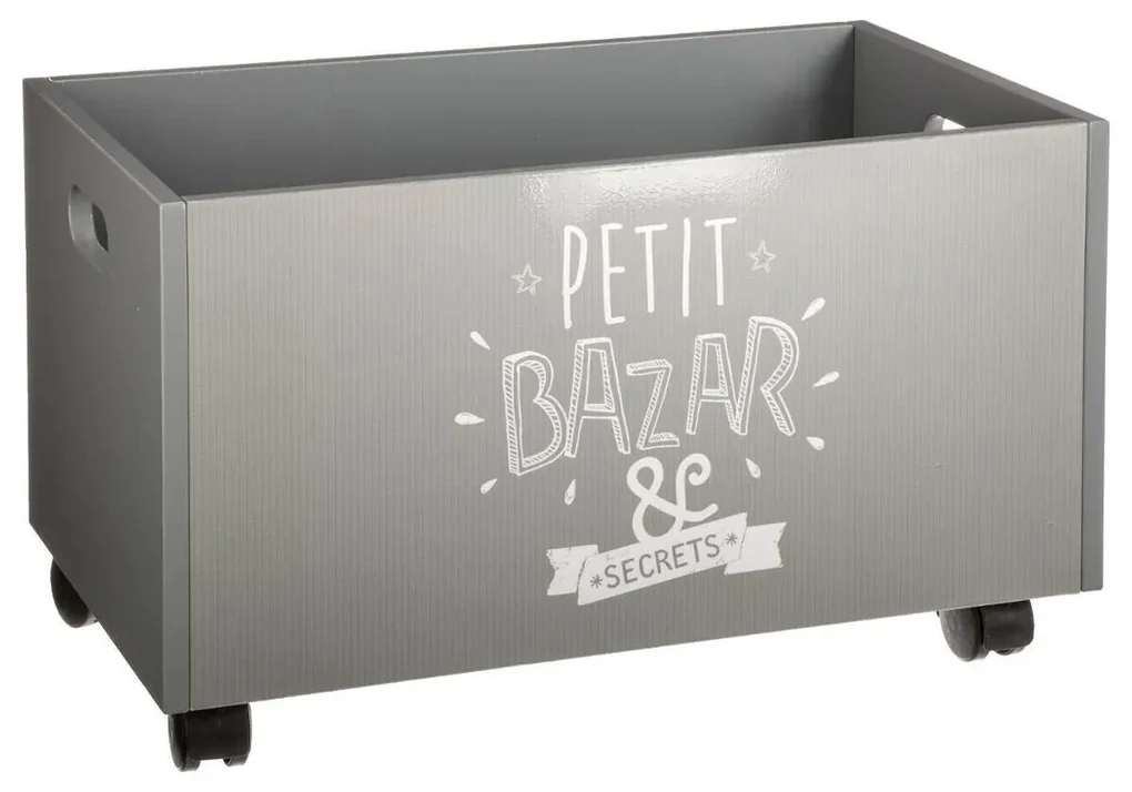 Atmosphera Créateur d'intérieur® Truhlica na hračky Petit sivá