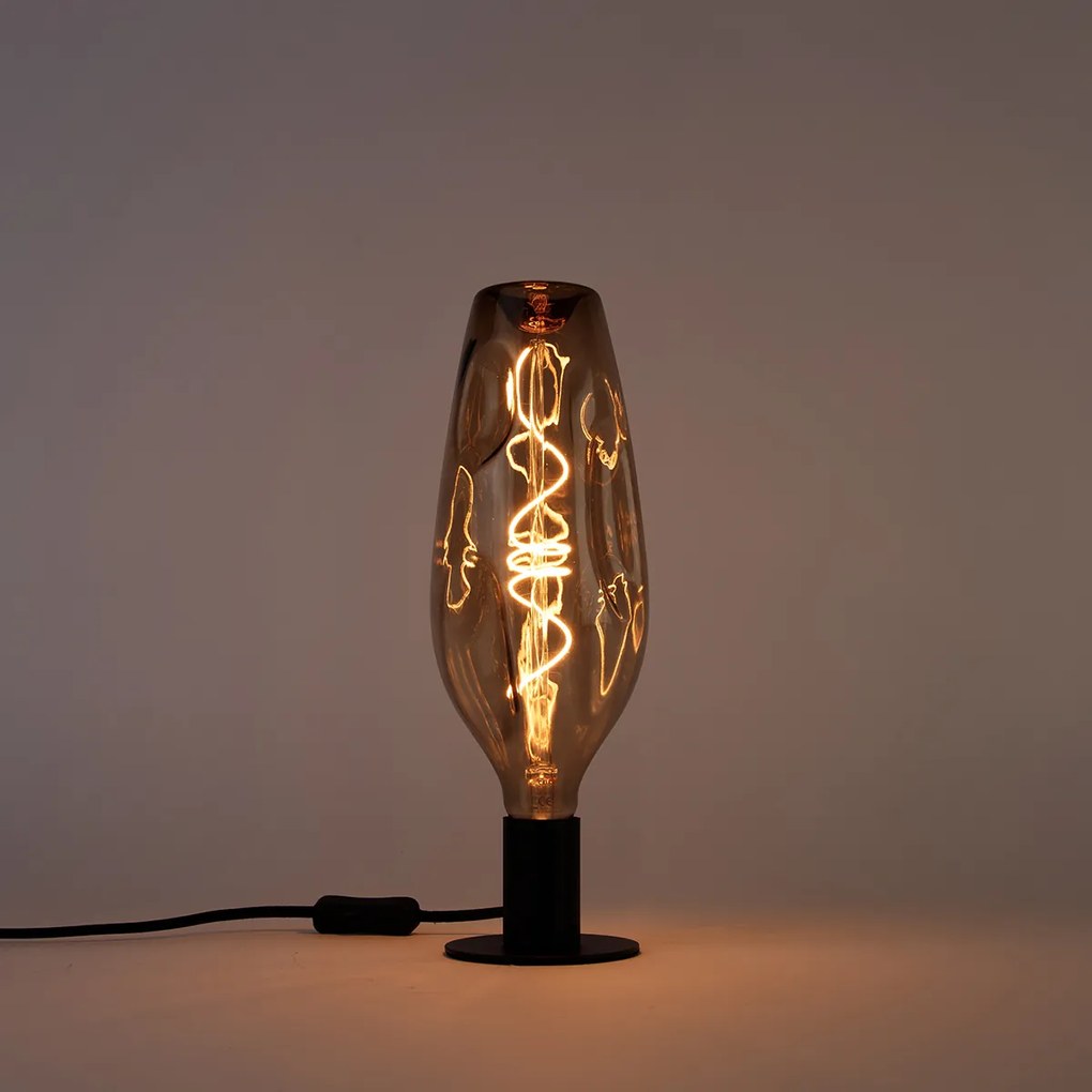 E27 stmievateľná LED lampa G110 hnedá 4W 80 lm 1800K