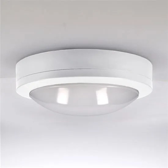 SOLIGHT LED vonkajšie stropné osvetlenie SIENA, 13W, denná biela, 17cm, okrúhle, biele, IP54