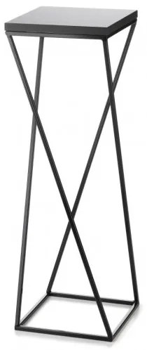 Stojan na kvety LOFT 70x24 cm čierna