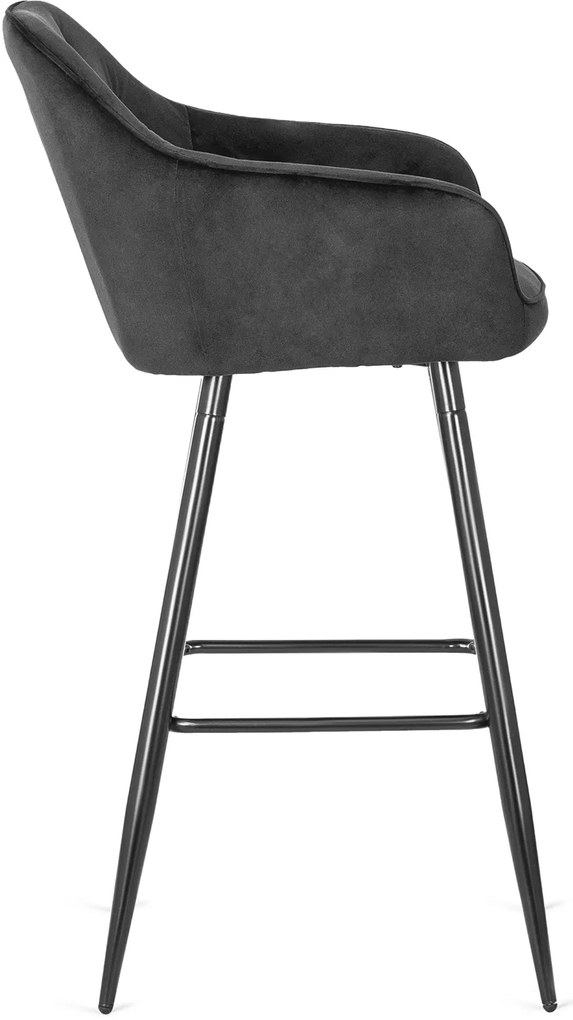 PROXIMA.store - Čalúnené barové kreslo SALEM FARBA: sivá