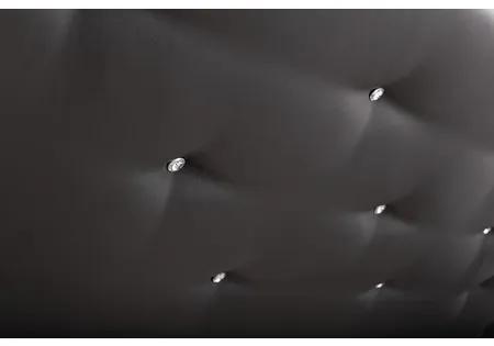 Čalúnená posteľ AGNES čierna rozmer 140x200 cm