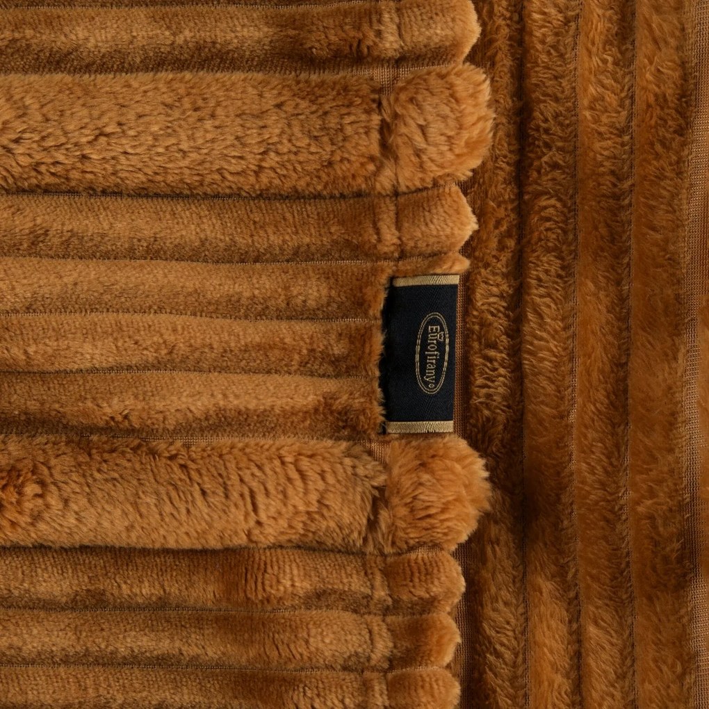 FLANELOVÁ DEKA NINA 150X200 CM MEDOVÁ