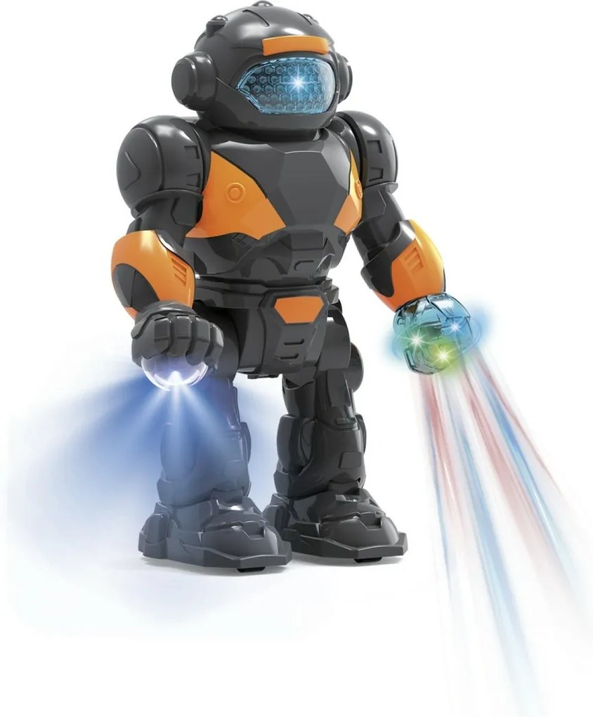 Teddies Robot chodiaci, 22 cm, na batérie so svetlom a zvukom