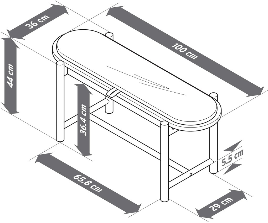 Lavica z masívneho dreva s čalúnením a úložným priestorom