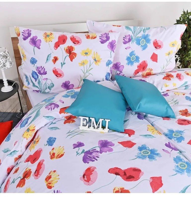 Flanelové obliečky Summer EMI, Štandardný set jednolôžko obsahuje 1x 140x200 + 1x 70x90