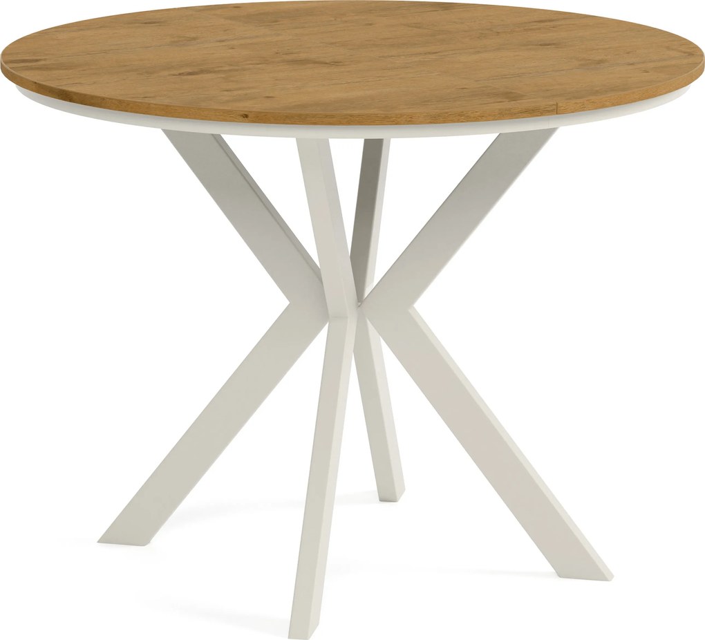 Okrúhly rozkladací jedálensky stôl DEVO PLUS Veľkosť: 90 - 128 cm