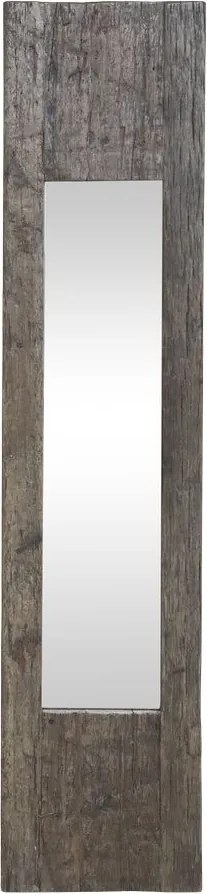 Antik nástenné zrkadlo z recyklovaného dreva Grimaud XL - 30*3*147 cm