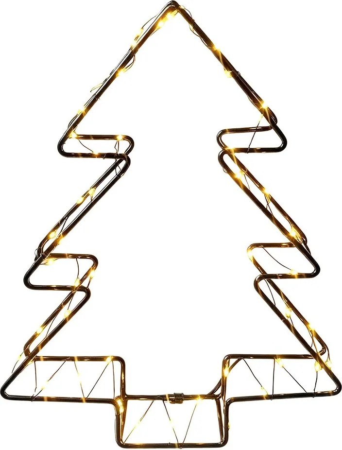 Vianočná dekorácia svietiaci stromček s LED osvetlením – 18*4*23 cm